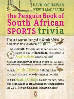 cover image of The Penguin Book of South African Sports Trivia